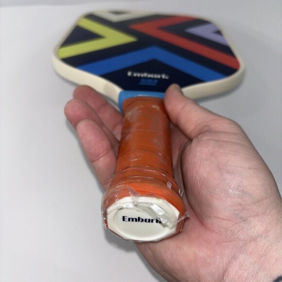 Embark Adults Pickleball Paddle USA Approved Blue/Red/Yellow Carbon Triangle - Picture 6 of 6